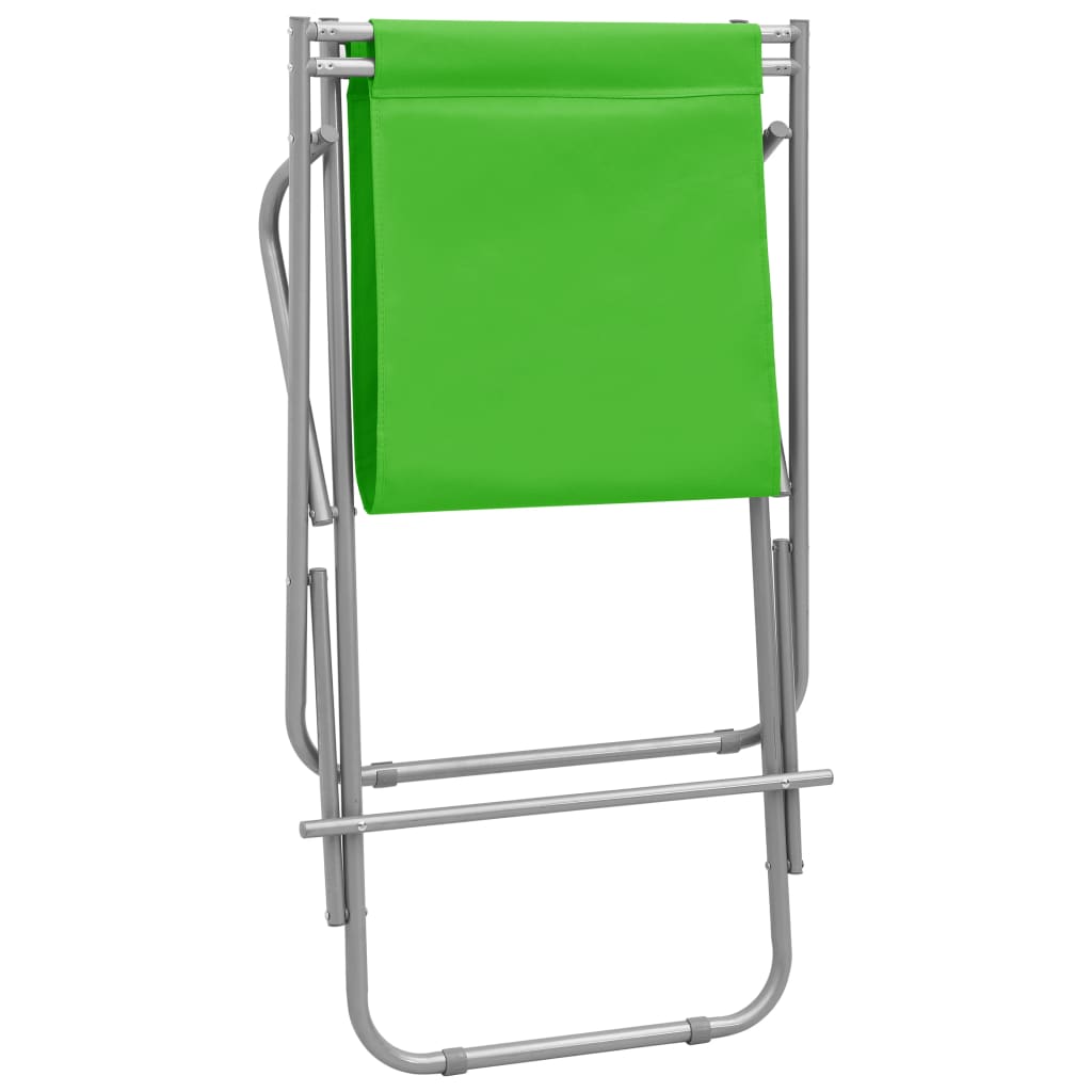Schaukelstühle 2 Stk. Stahl Grün – Bild 8