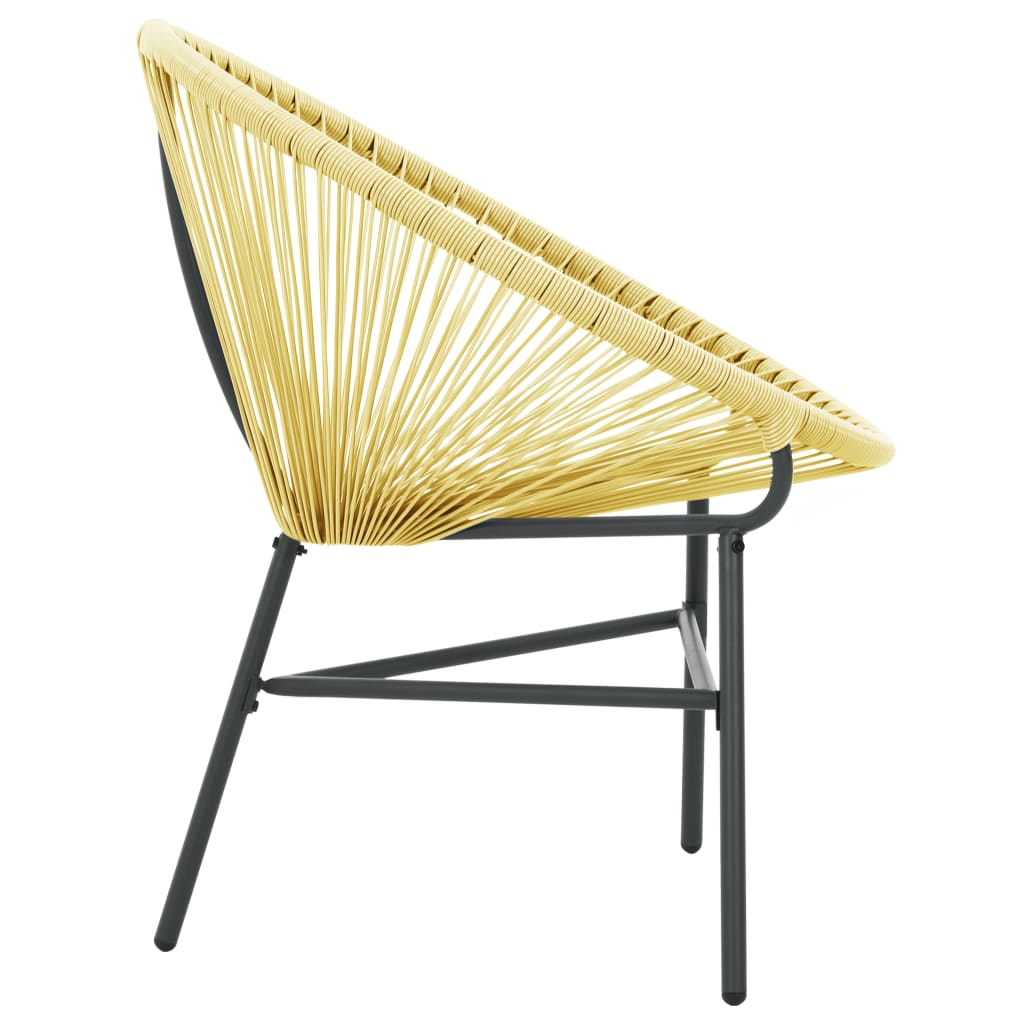 Acapulco-Gartenstuhl Poly Rattan Beige – Bild 5