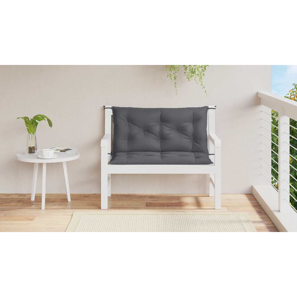 Gartenbank-Auflage Anthrazit 100x(50+50)x7 cm Oxford-Gewebe – Bild 3