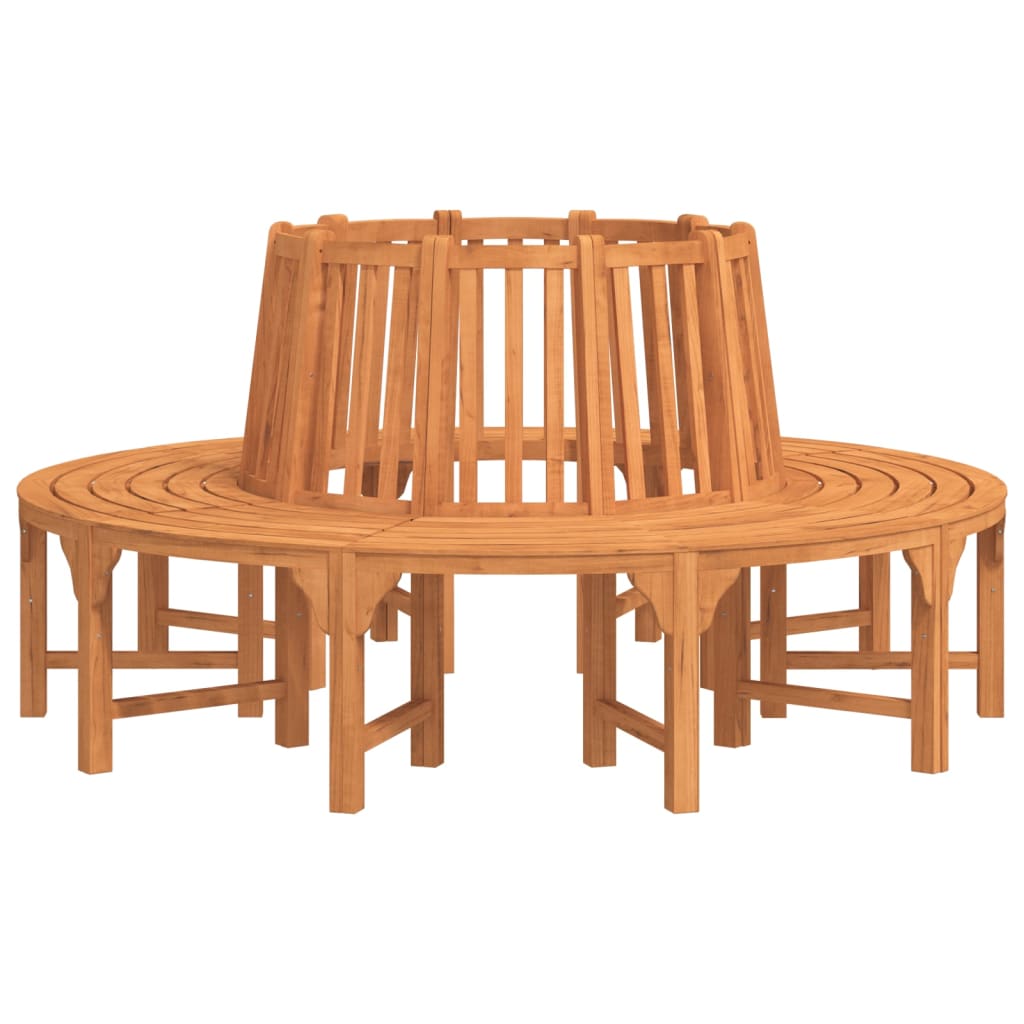Baumbank Rund Ø208 cm Massivholz Eukalyptus – Bild 2
