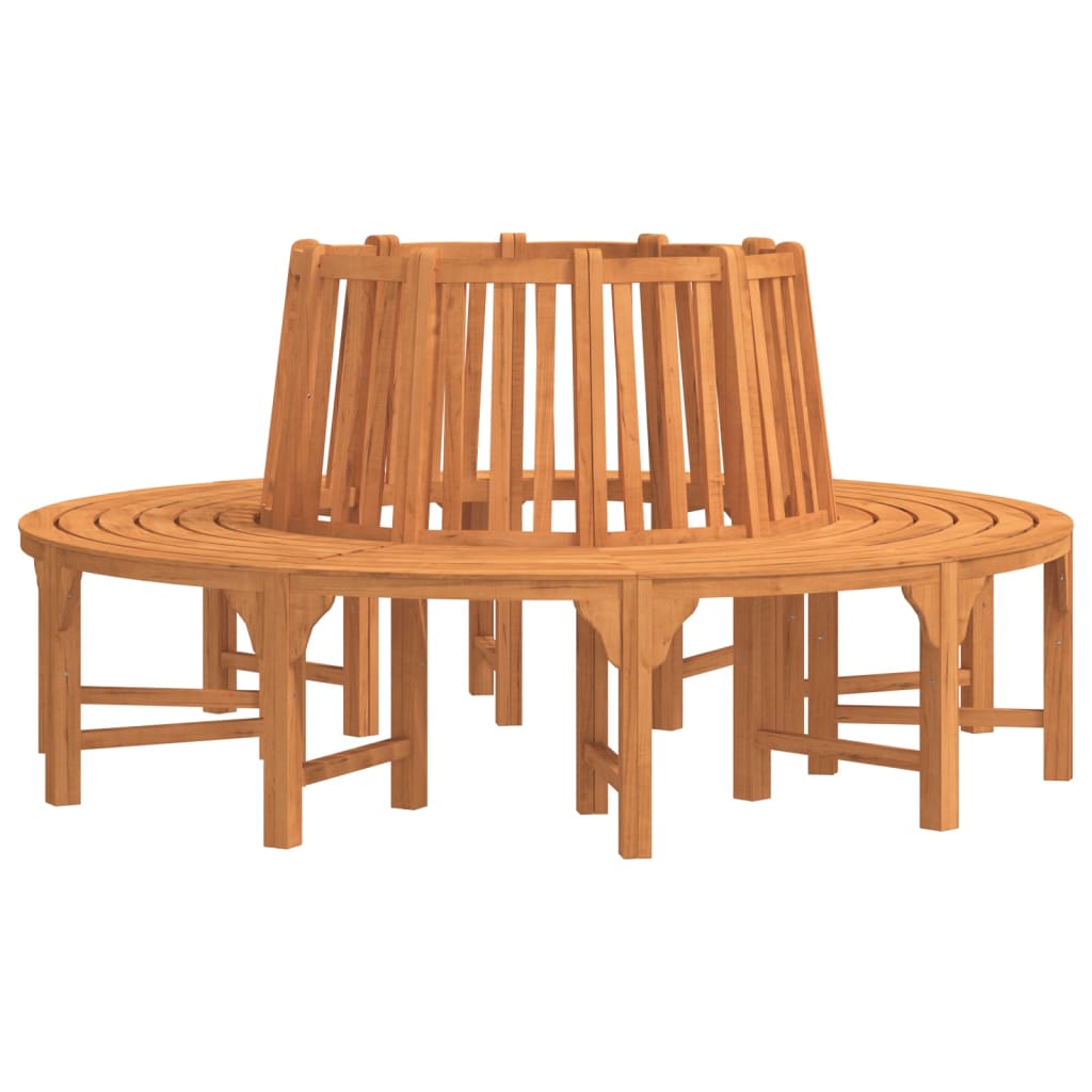 Baumbank Rund Ø208 cm Massivholz Eukalyptus – Bild 3