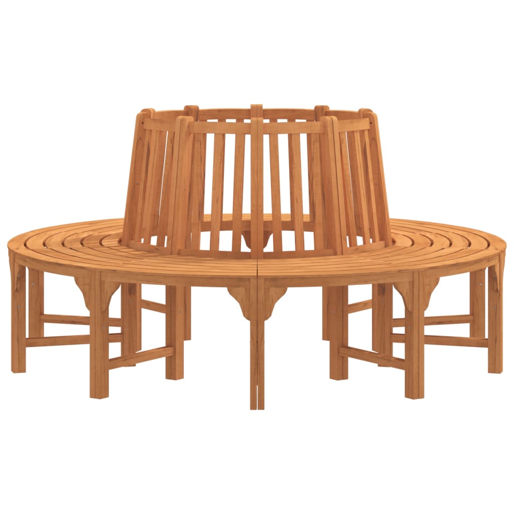 Baumbank Rund Ø208 cm Massivholz Eukalyptus – Bild 4