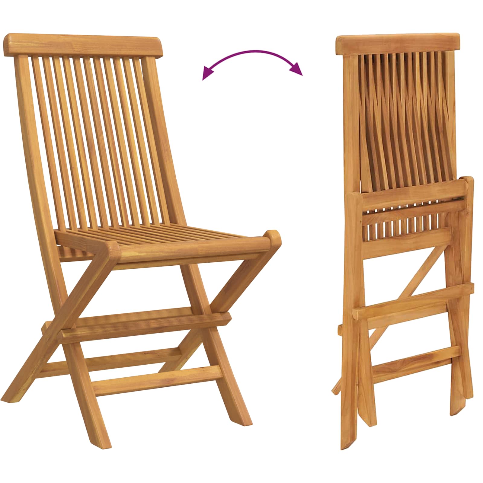 Garten Essgruppe 5 pcs Braun Massivholz Teak – Bild 10