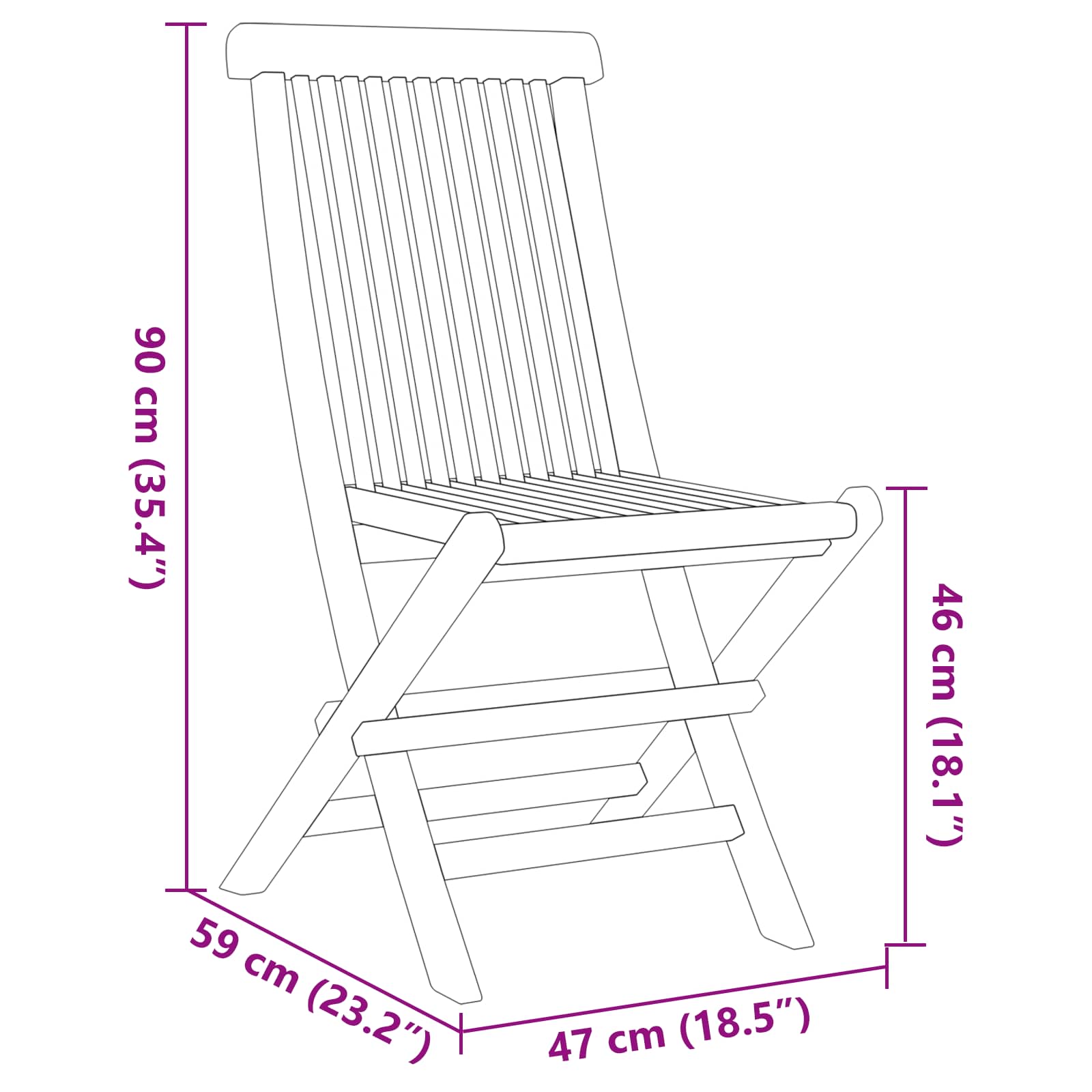 Garten Essgruppe 5 pcs Braun Massivholz Teak – Bild 13