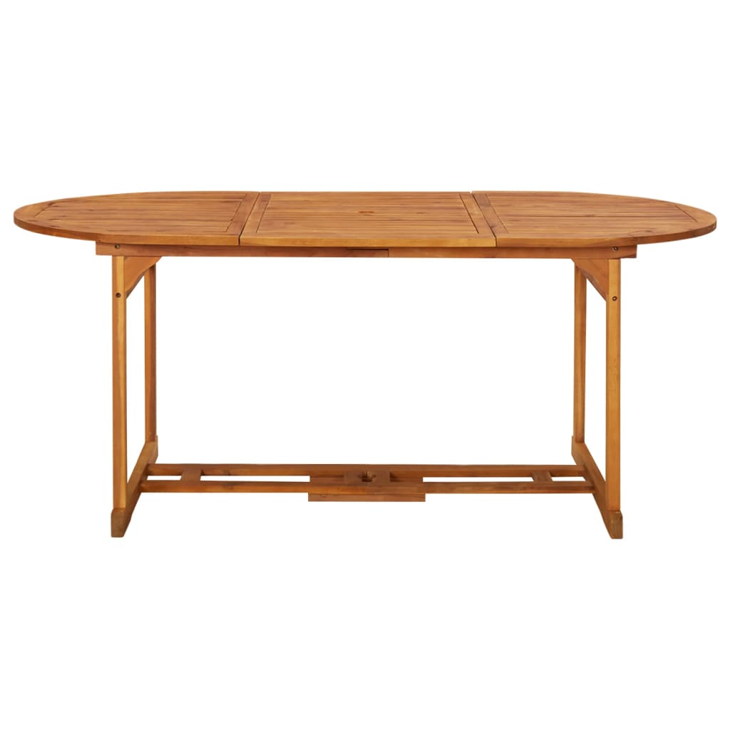 Garten-Esstisch 180x90x75 cm Massivholz Akazie – Bild 2