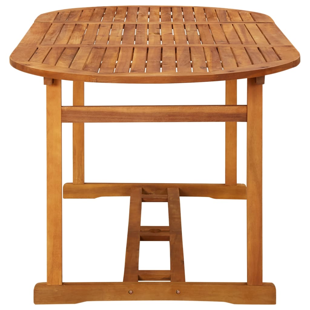 Garten-Esstisch 180x90x75 cm Massivholz Akazie – Bild 3
