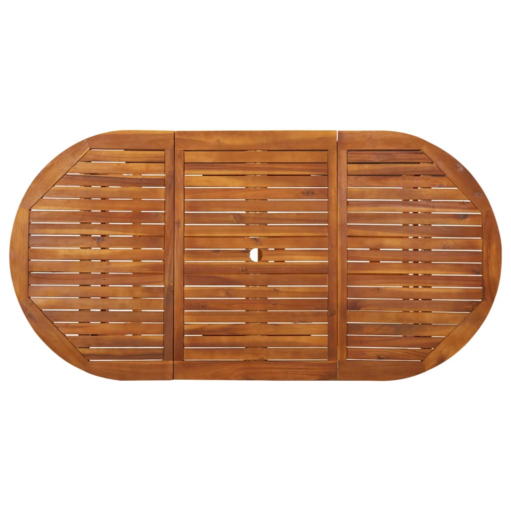 Garten-Esstisch 180x90x75 cm Massivholz Akazie – Bild 4