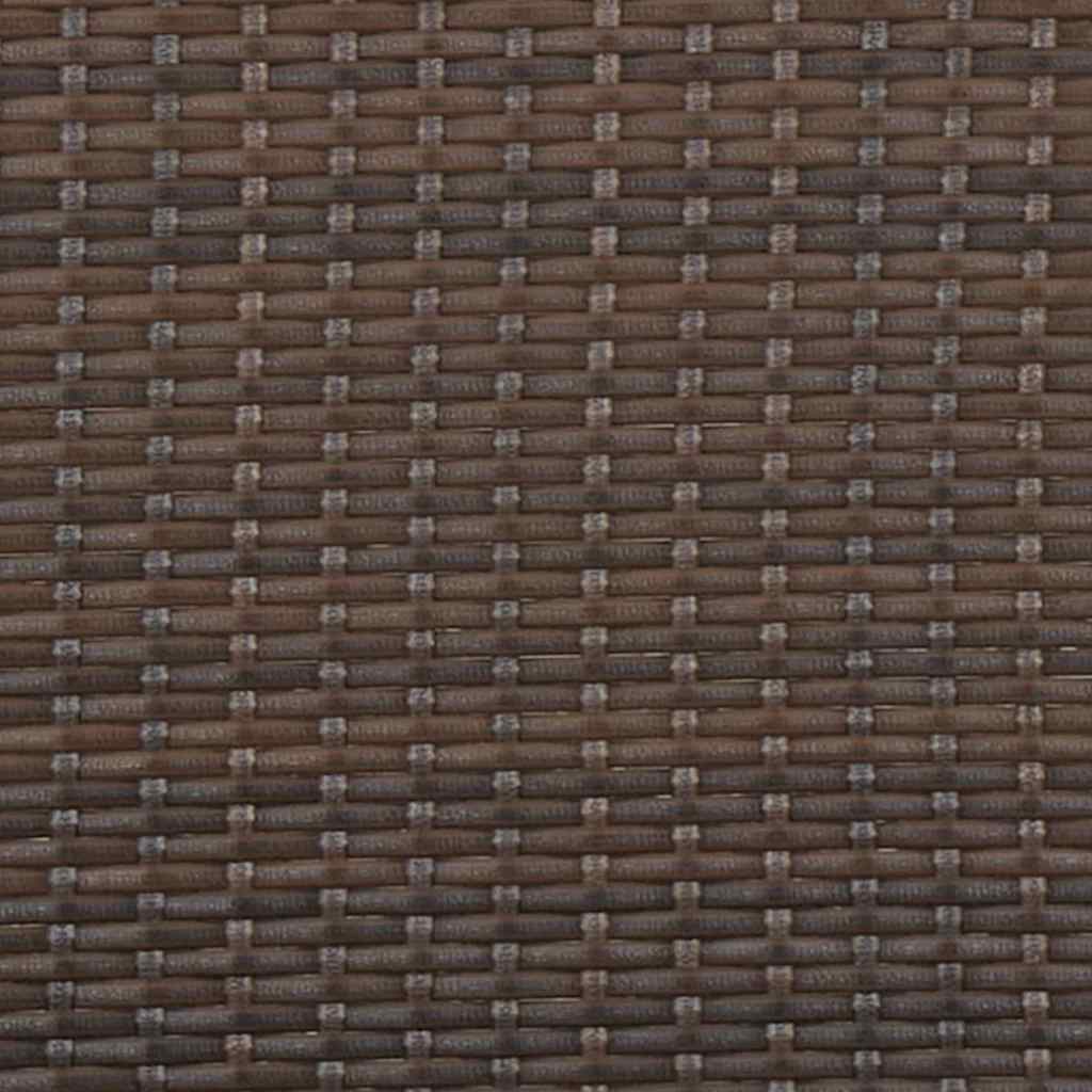 Gartenbank 2-Sitzer mit Kissen Braun Poly Rattan – Bild 8