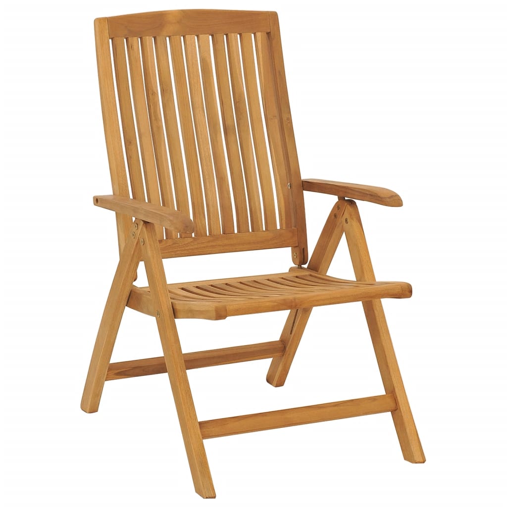 Gartenstühle mit Kissen 2 Stk. Massivholz Teak – Bild 4