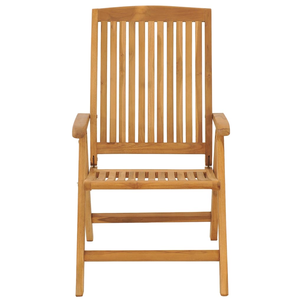 Gartenstühle mit Kissen 2 Stk. Massivholz Teak – Bild 5