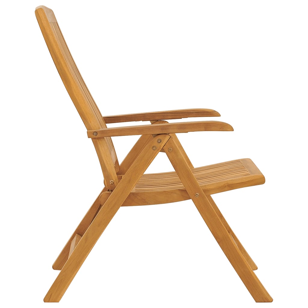 Gartenstühle mit Kissen 2 Stk. Massivholz Teak – Bild 6