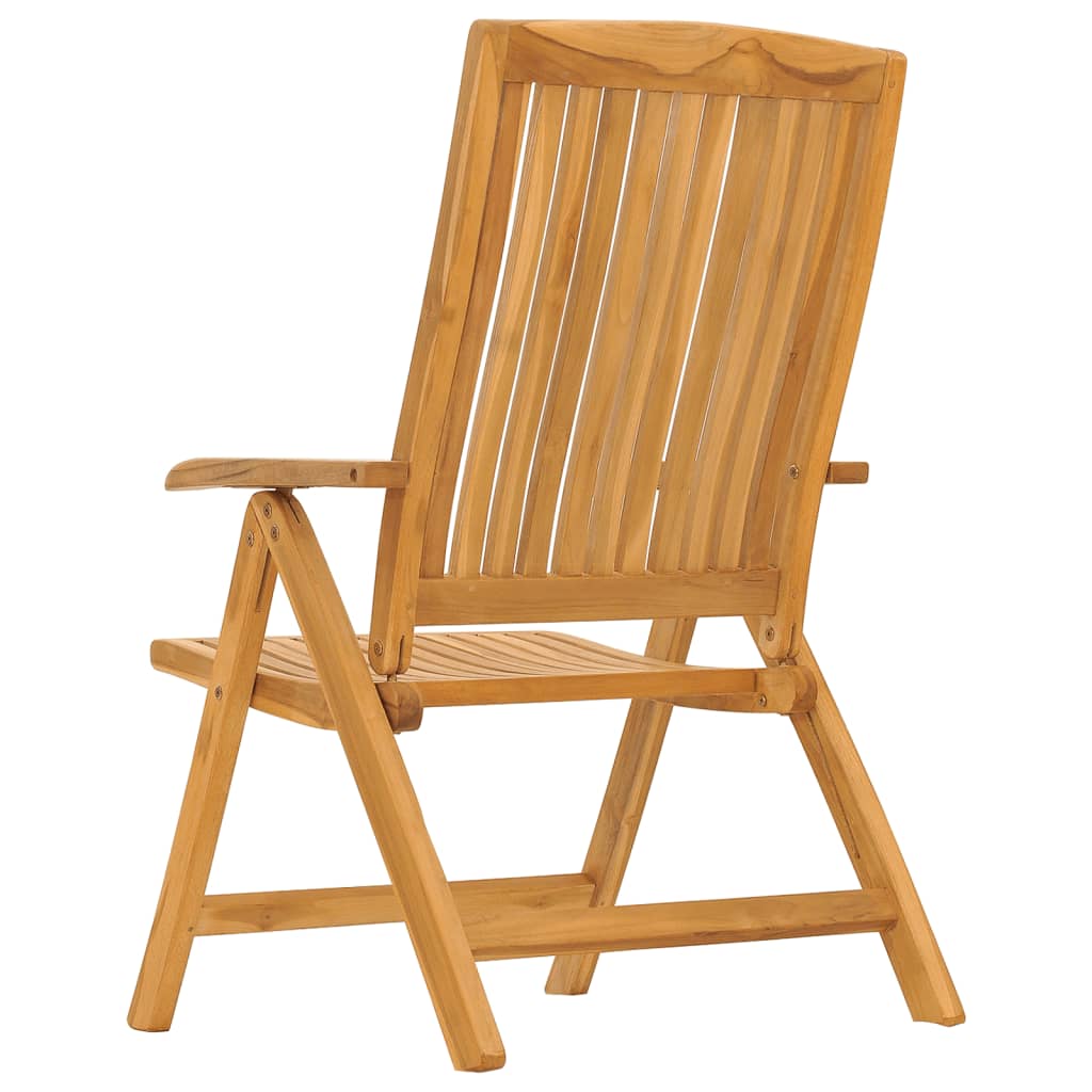 Gartenstühle mit Kissen 2 Stk. Massivholz Teak – Bild 7