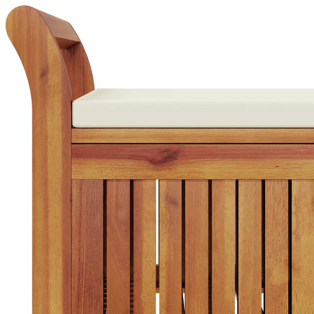 Garten-Truhenbank mit Kissen 91 cm Massivholz Akazie – Bild 10