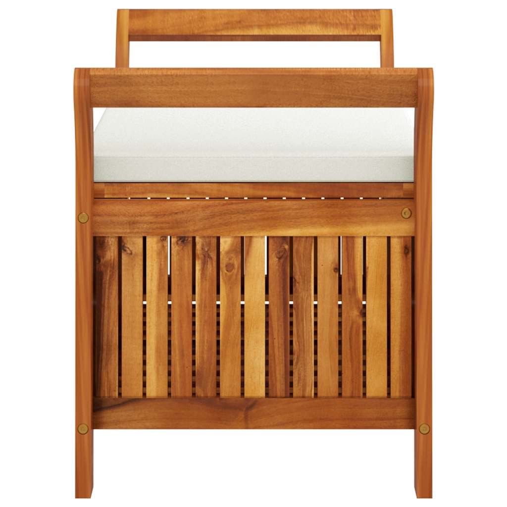 Garten-Truhenbank mit Kissen 91 cm Massivholz Akazie – Bild 7