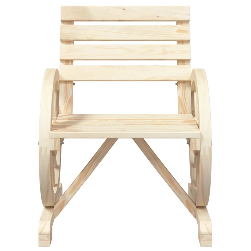 Gartenstühle 4 Stk. Massivholz Tanne – Bild 5