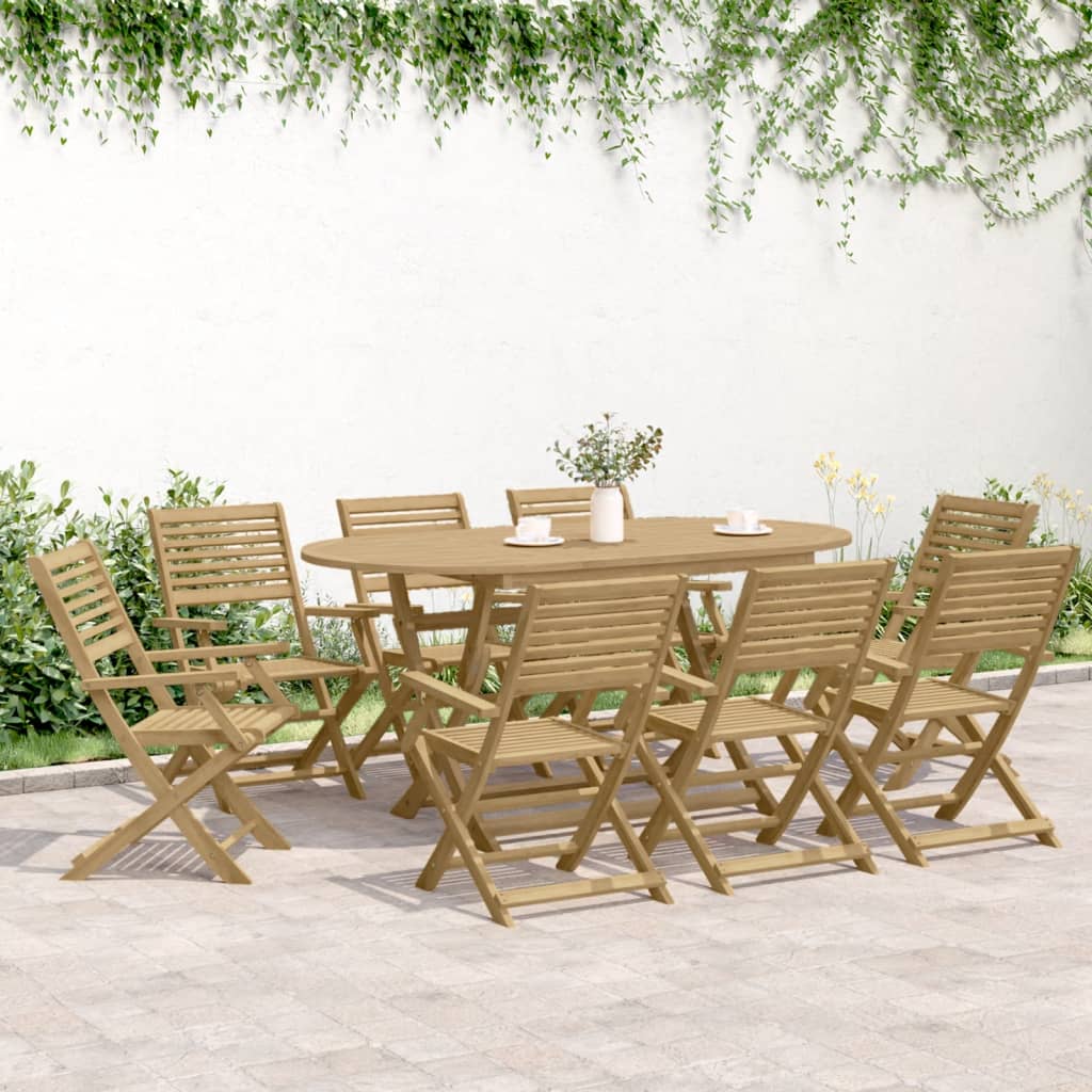 Gartenstühle 6 Stk. Klappbar 54,5x61,5x86,5cm Massivholz Akazie – Bild 3