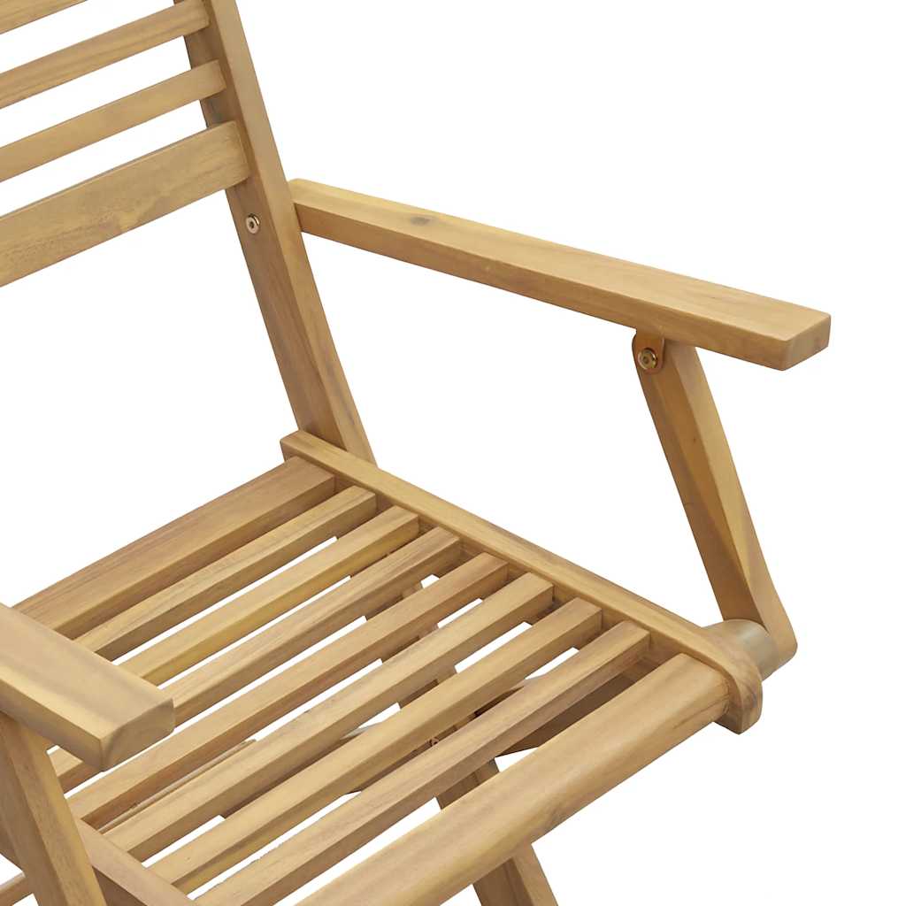 Gartenstühle 6 Stk. Klappbar 54,5x61,5x86,5cm Massivholz Akazie – Bild 6