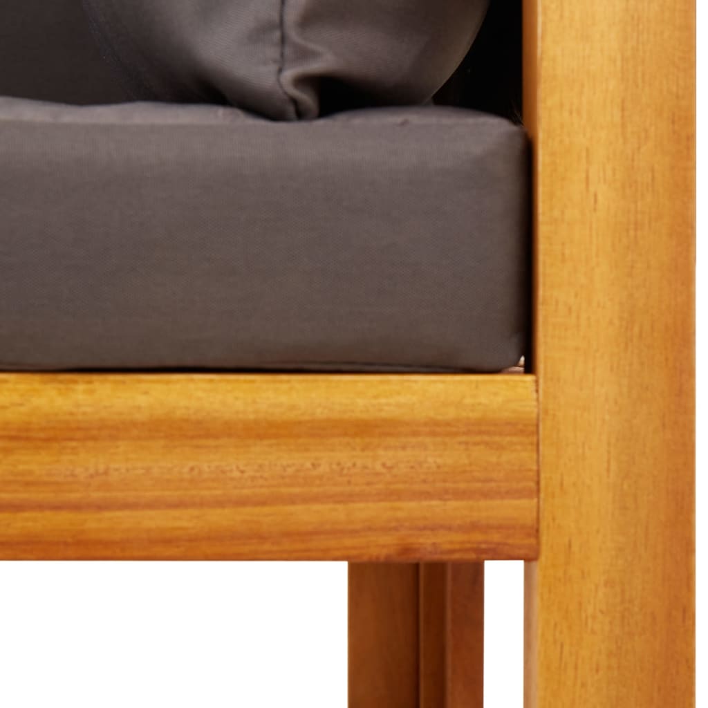 6-tlg. Gartensofa-Set mit Kissen Holz Akazie & Seil – Bild 10