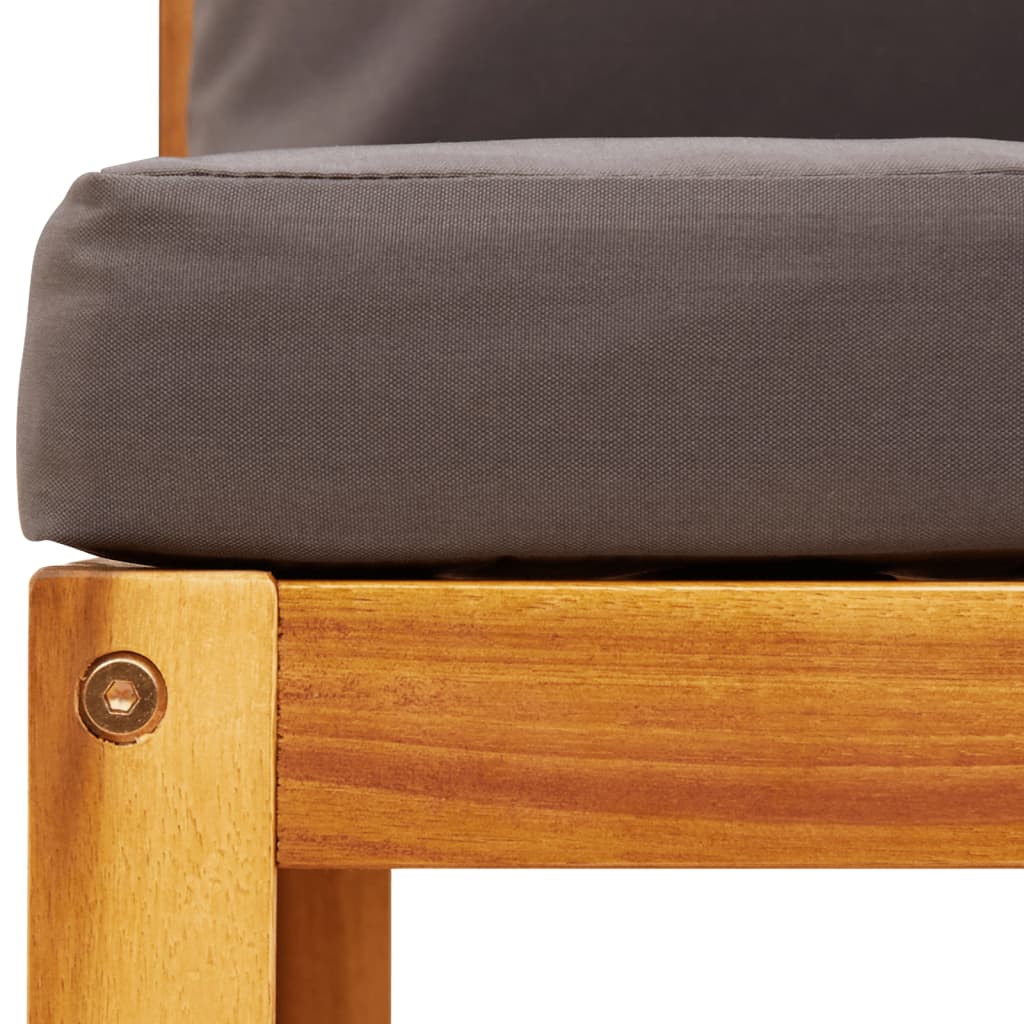 6-tlg. Gartensofa-Set mit Kissen Holz Akazie & Seil – Bild 13