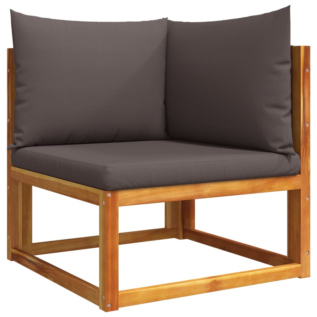 6-tlg. Gartensofa-Set mit Kissen Holz Akazie & Seil – Bild 6