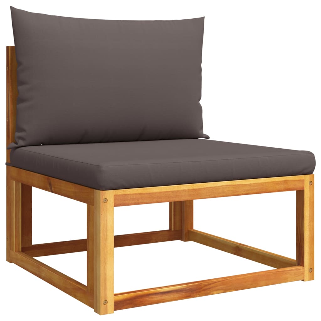 6-tlg. Gartensofa-Set mit Kissen Holz Akazie & Seil – Bild 7