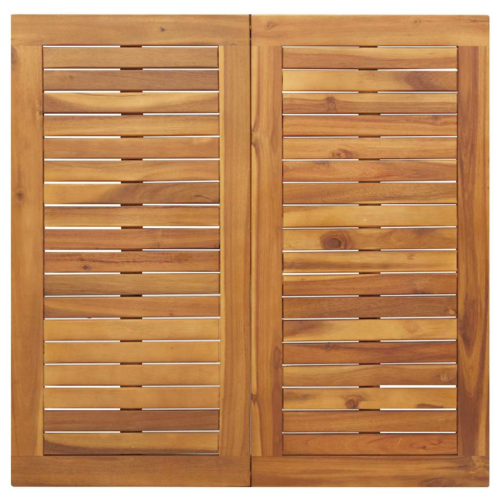 Garten Essgruppe 3 pcs Schwarz Massivholz Akazie – Bild 8