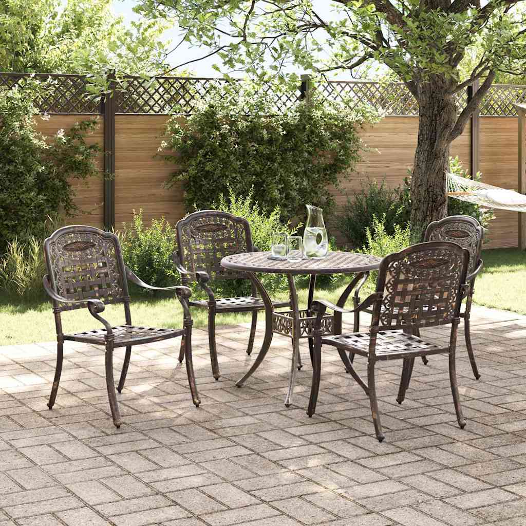Garten Essgruppe 5 pcs Bronze Aluminium – Bild 4