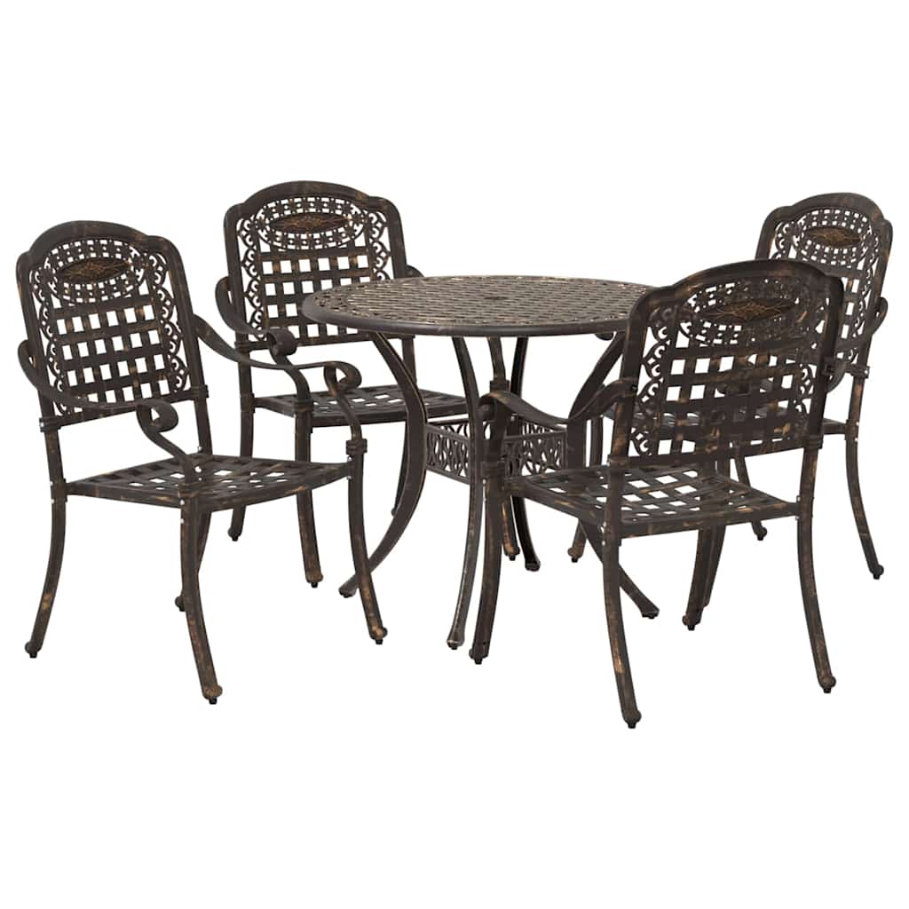 Garten Essgruppe 5 pcs Bronze Aluminium – Bild 7