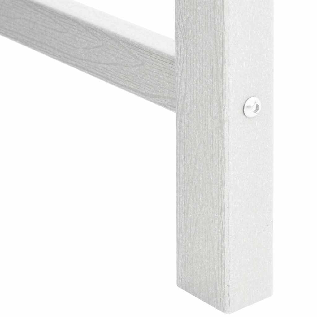 Gartenstuhl 4 pcs Weiß 65,5 x 59 x 88 cm Polyethylen – Bild 10
