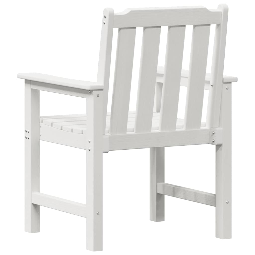 Gartenstuhl 4 pcs Weiß 65,5 x 59 x 88 cm Polyethylen – Bild 7