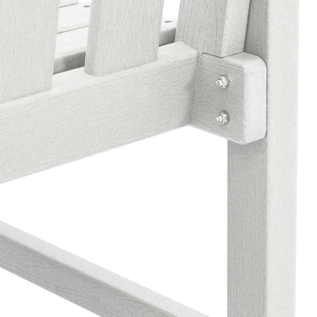 Gartenstuhl 4 pcs Weiß 65,5 x 59 x 88 cm Polyethylen – Bild 9