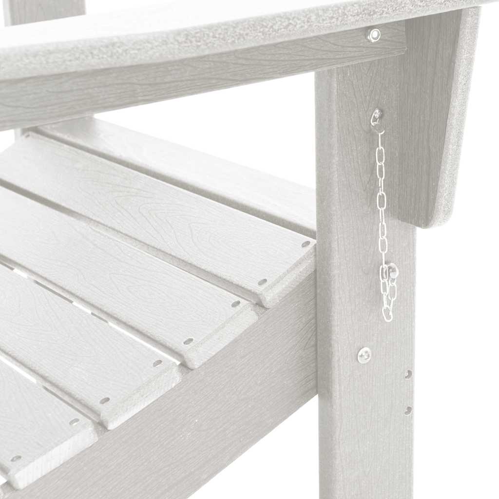 Gartenstuhl 2 pcs Weiß 80,5 x 74,5 x 92 cm Polyethylen – Bild 10