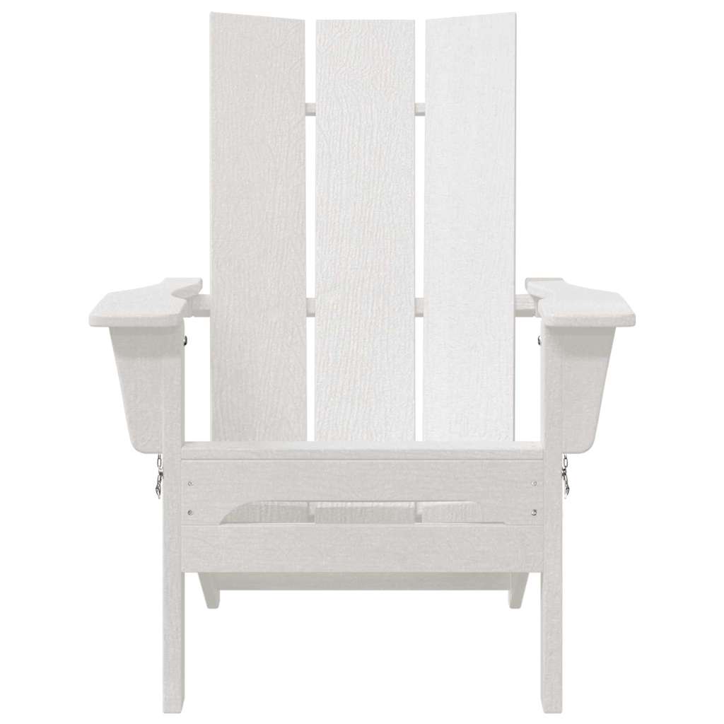 Gartenstuhl 2 pcs Weiß 80,5 x 74,5 x 92 cm Polyethylen – Bild 5