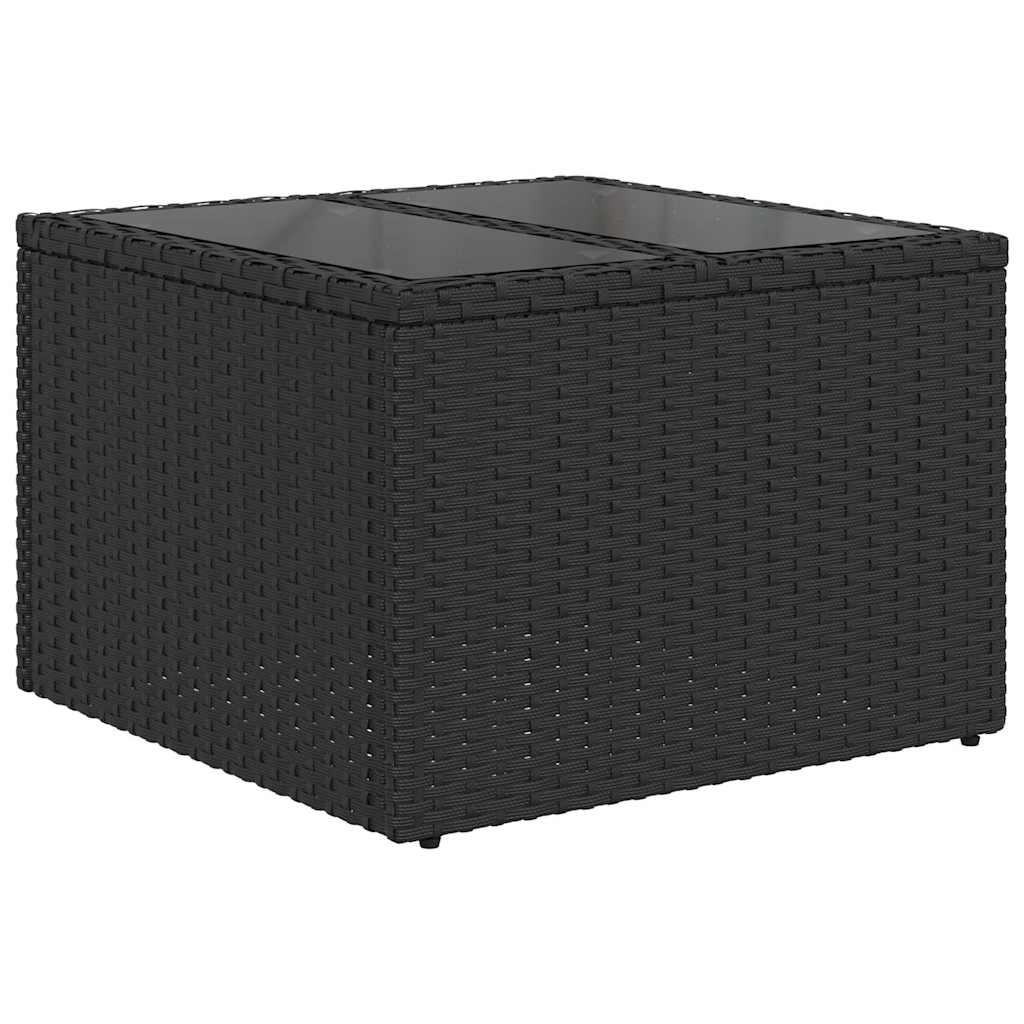 Gartensofa-set Schwarz 55 x 55 x 37 cm Poly-Rattan – Bild 6