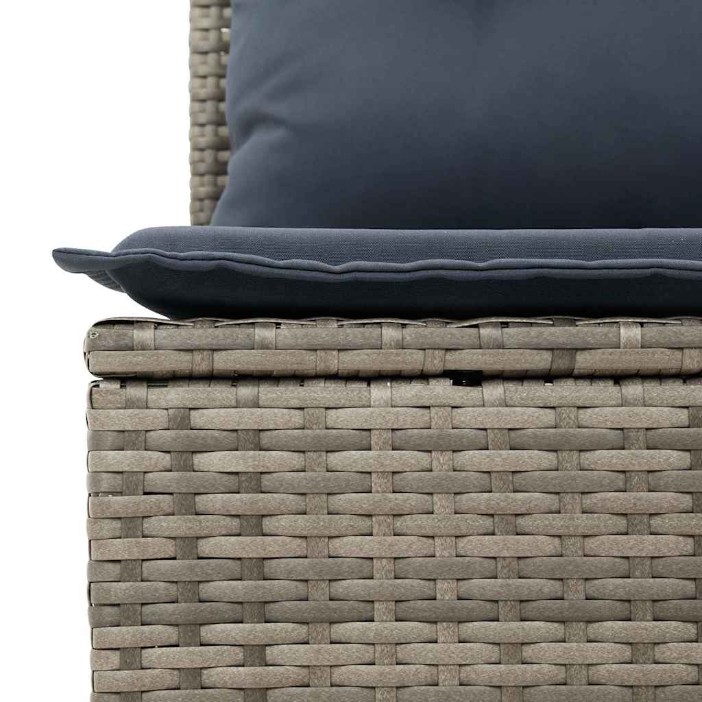 Garten Essgruppe mit Kissen 9 pcs Grau und Marineblau – Bild 9