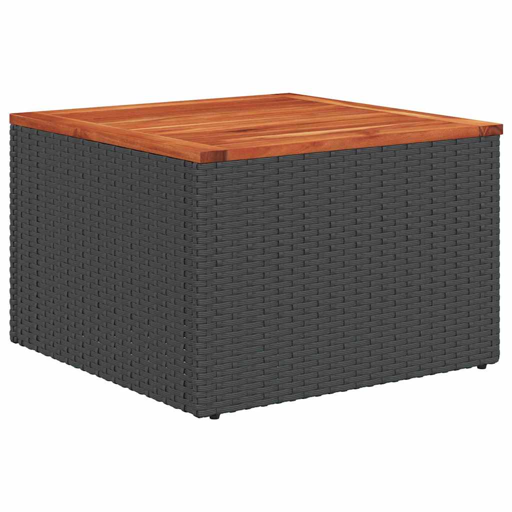 Gartensofa-set mit Speicher 9 pcs Schwarz und Creme Poly-Rattan – Bild 5