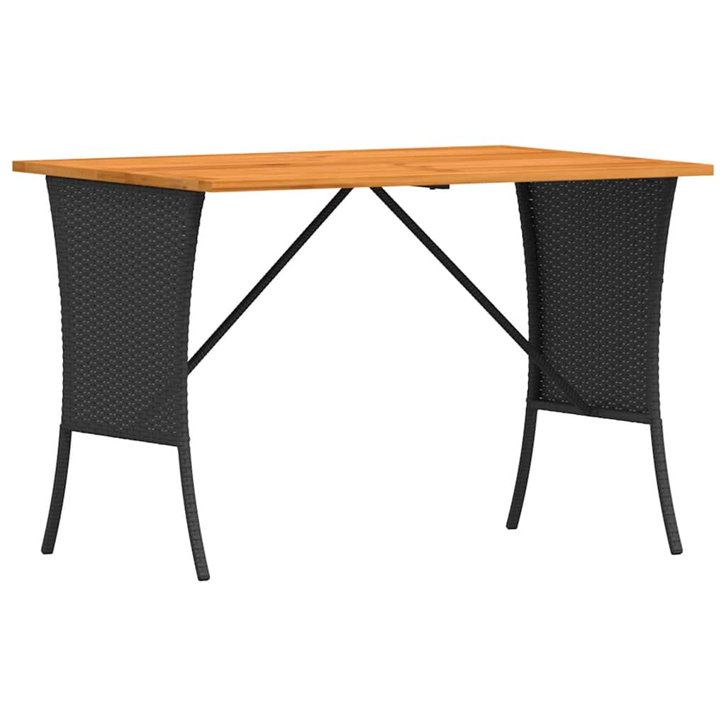 4tlg. Garten-Sofagarnitur mit Kissen L-Form Schwarz Poly Rattan – Bild 6