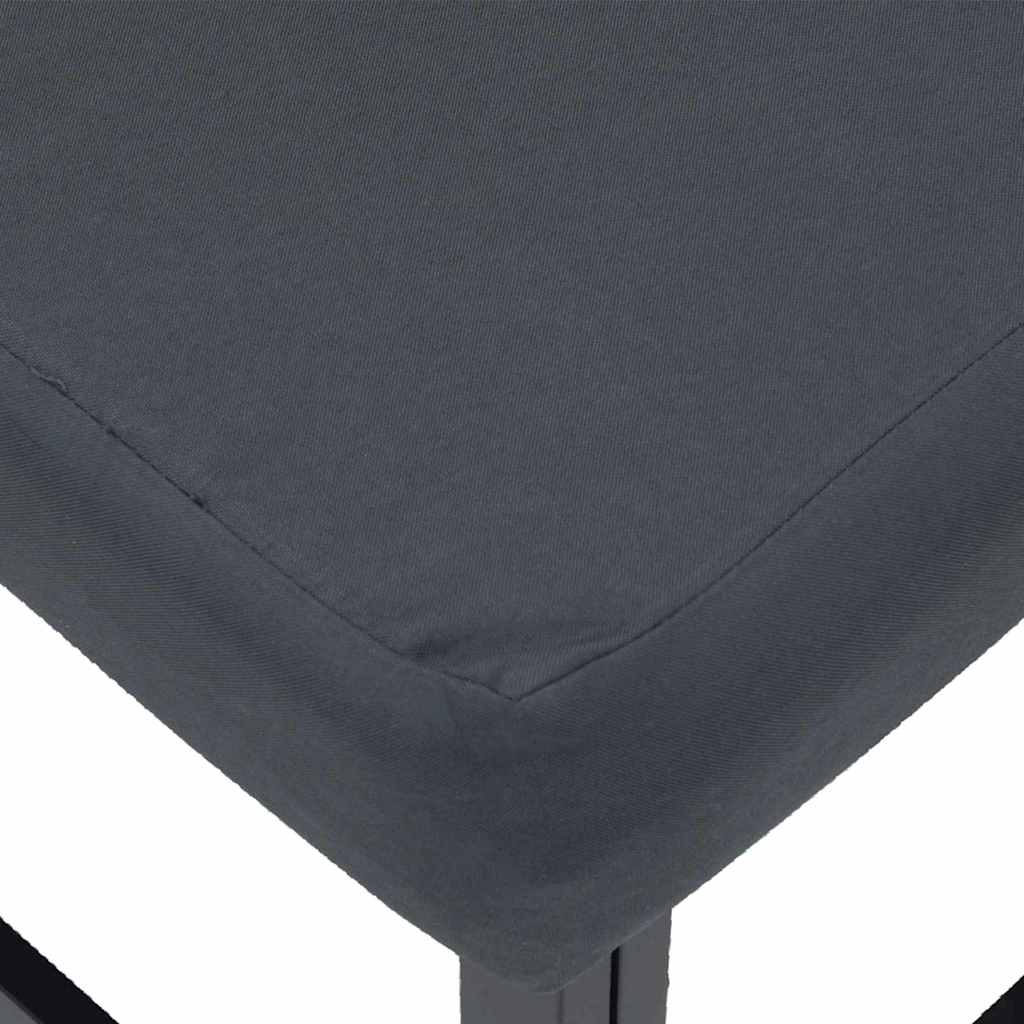 Gartensofa-set 4 pcs Schwarz Metall – Bild 9