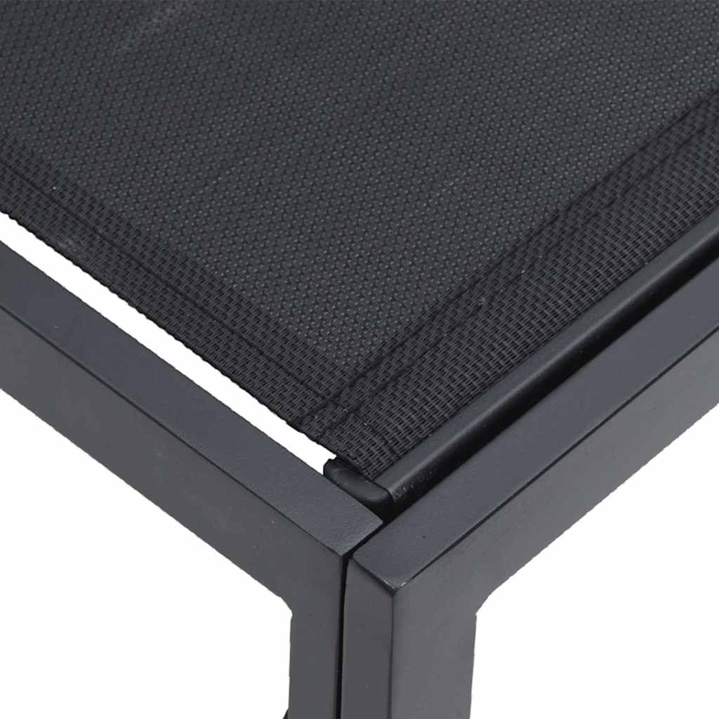 Gartensofa-set 12 pcs Schwarz Metall – Bild 6