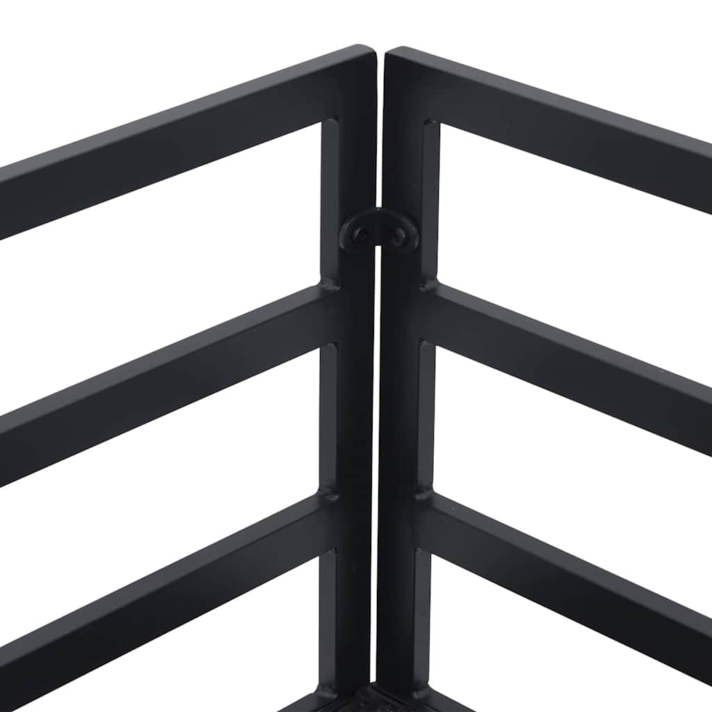 Gartensofa-set 12 pcs Schwarz Metall – Bild 8