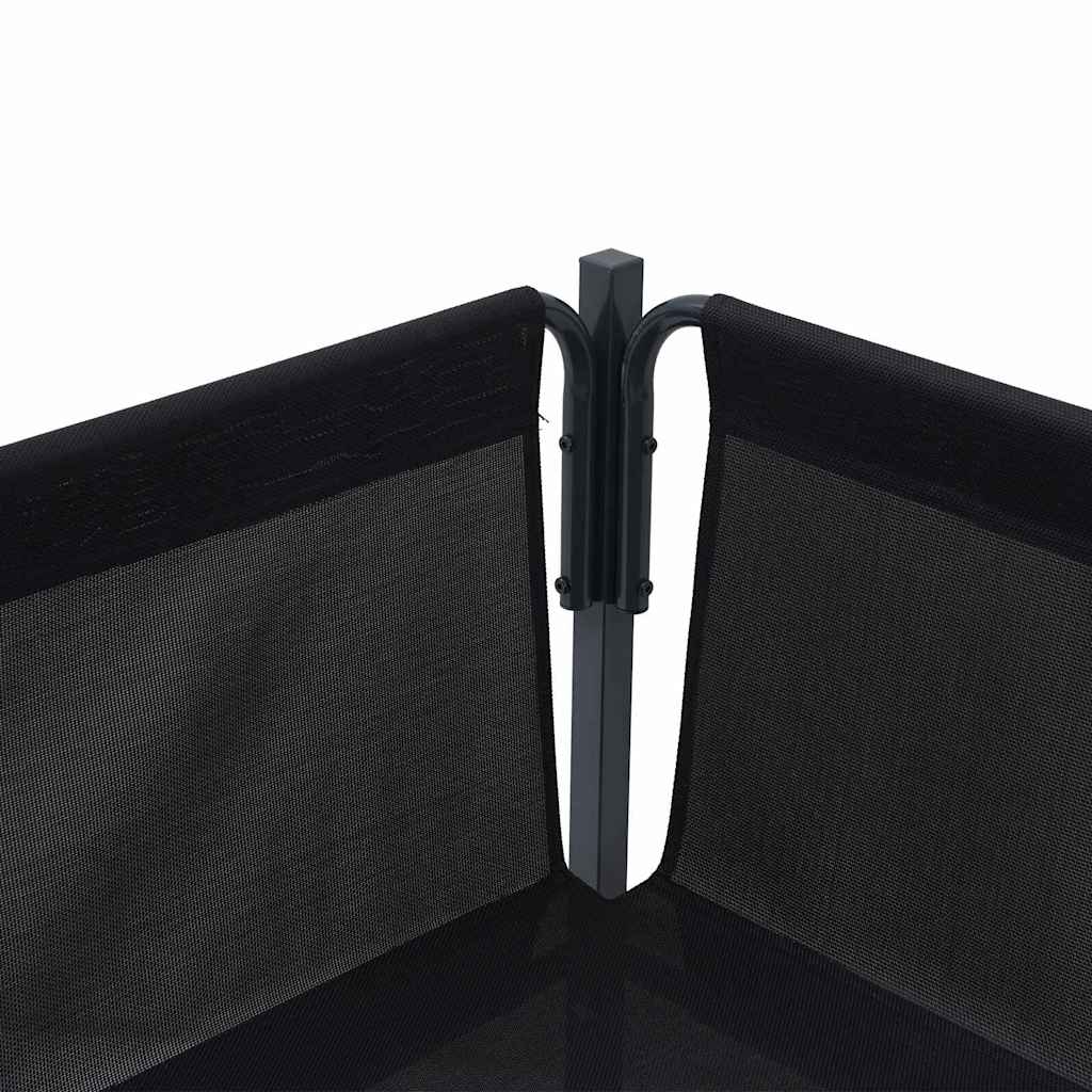 Gartensofa-set mit Kissen 10 pcs Schwarz Stahl – Bild 7