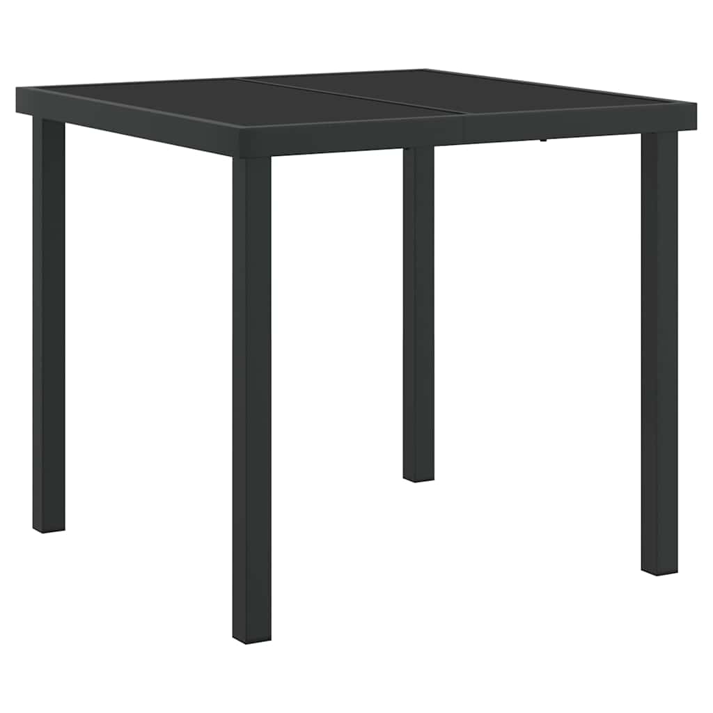 Garten Essgruppe 3 pcs Schwarz Pulverbeschichteter Stahl – Bild 5