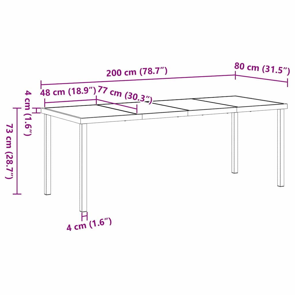 Garten Essgruppe 9 pcs Schwarz Poly-Rattan – Bild 11