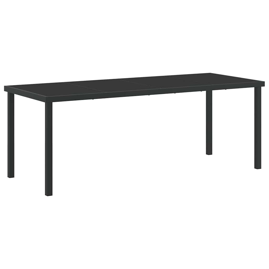 Garten Essgruppe 9 pcs Schwarz Poly-Rattan – Bild 5