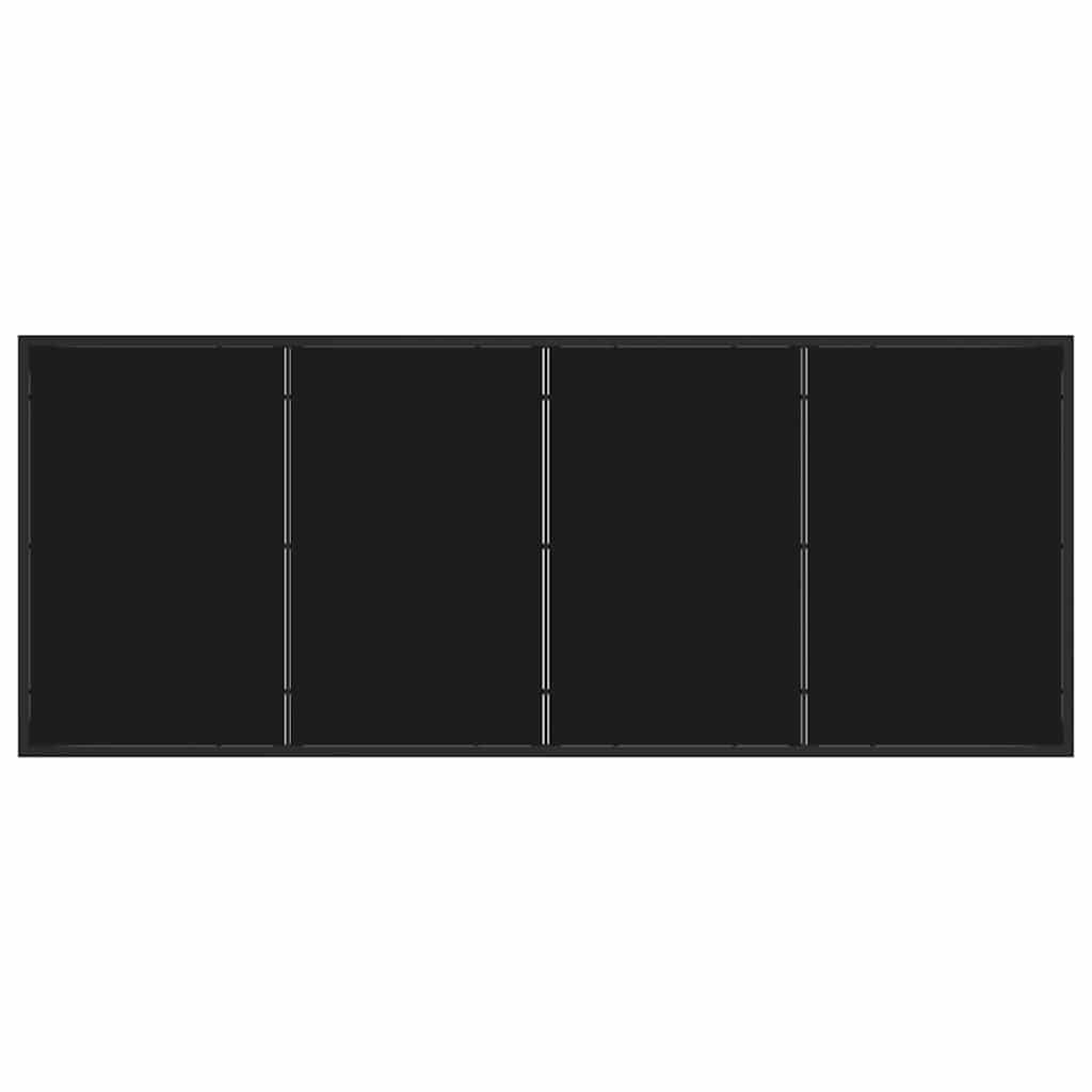 Garten Essgruppe 9 pcs Schwarz Poly-Rattan – Bild 8