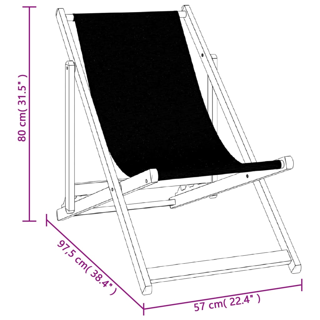 Strandstühle 2 Stk. Klappbar Grau Aluminium und Textilene – Bild 11