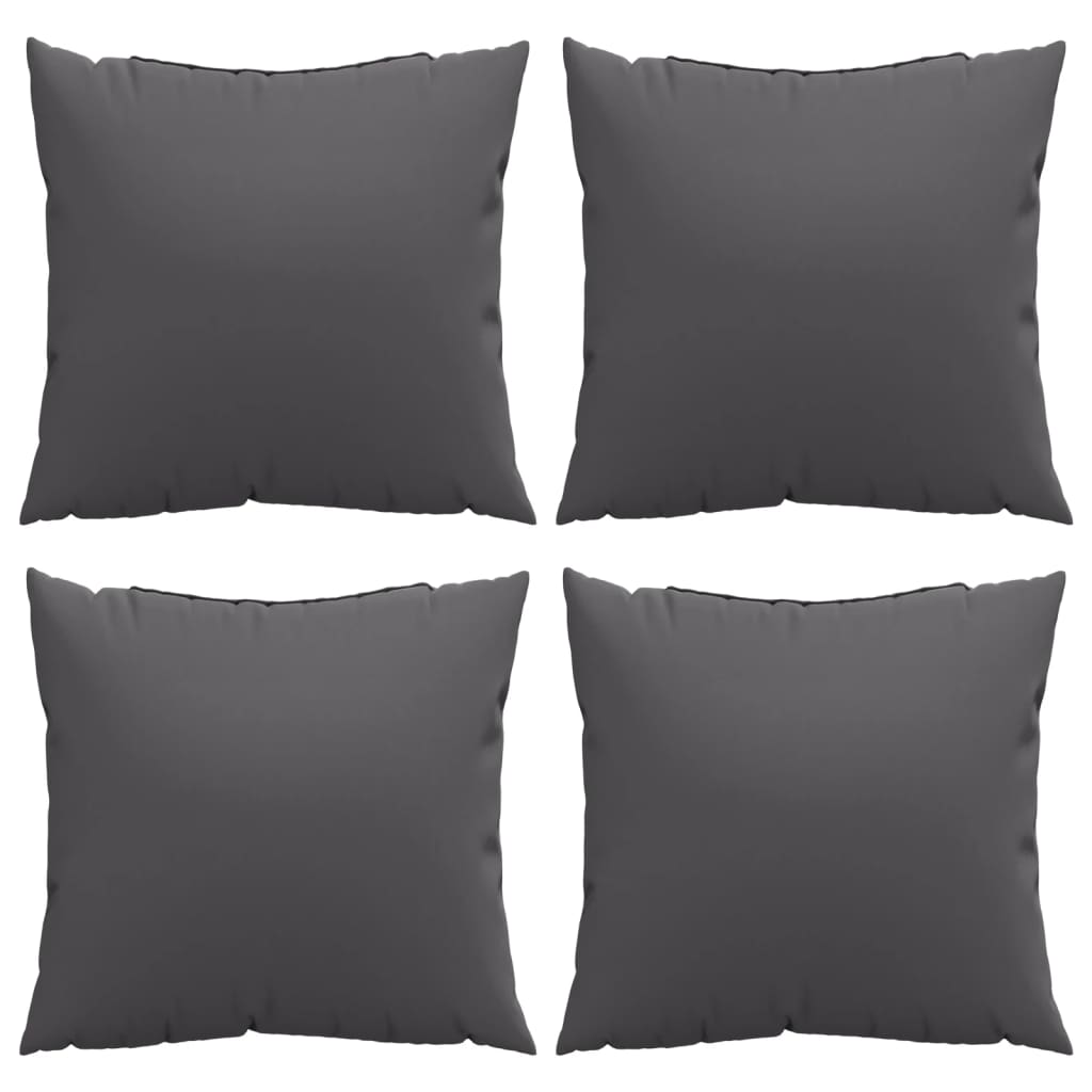 Sofakissen 4 Stk. Anthrazit 40x40 cm Stoff – Bild 4