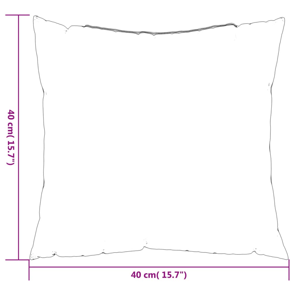Sofakissen 4 Stk. Anthrazit 40x40 cm Stoff – Bild 8