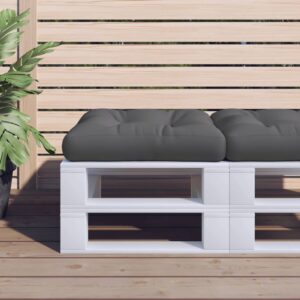 Palettenkissen Anthrazit 50x50x12 cm Stoff