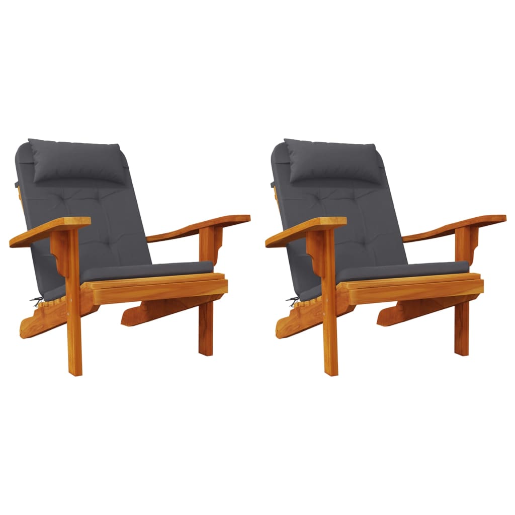 Adirondack-Auflagen 2 Stk. Anthrazit Oxford-Gewebe – Bild 4